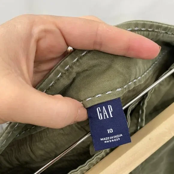 Gap 2004 Y2K green cargo embroidered skirt - Picture 3 of 5